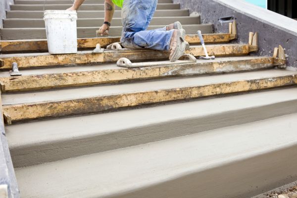 Concrete Steps Pouring in Gainesville