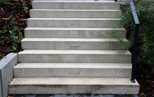 Poured Step Installation in Gainesville